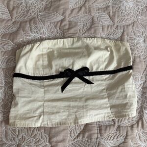 Forever 21 Cream Smocked Top